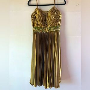 Terani women’s 6 bead metallic dress cocktail graduation prom wedding homecoming